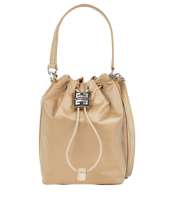 4G Bucket Bag, Nylon, Beige, GAB 0241, DB/S, 3*